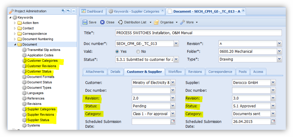 Document Keywords